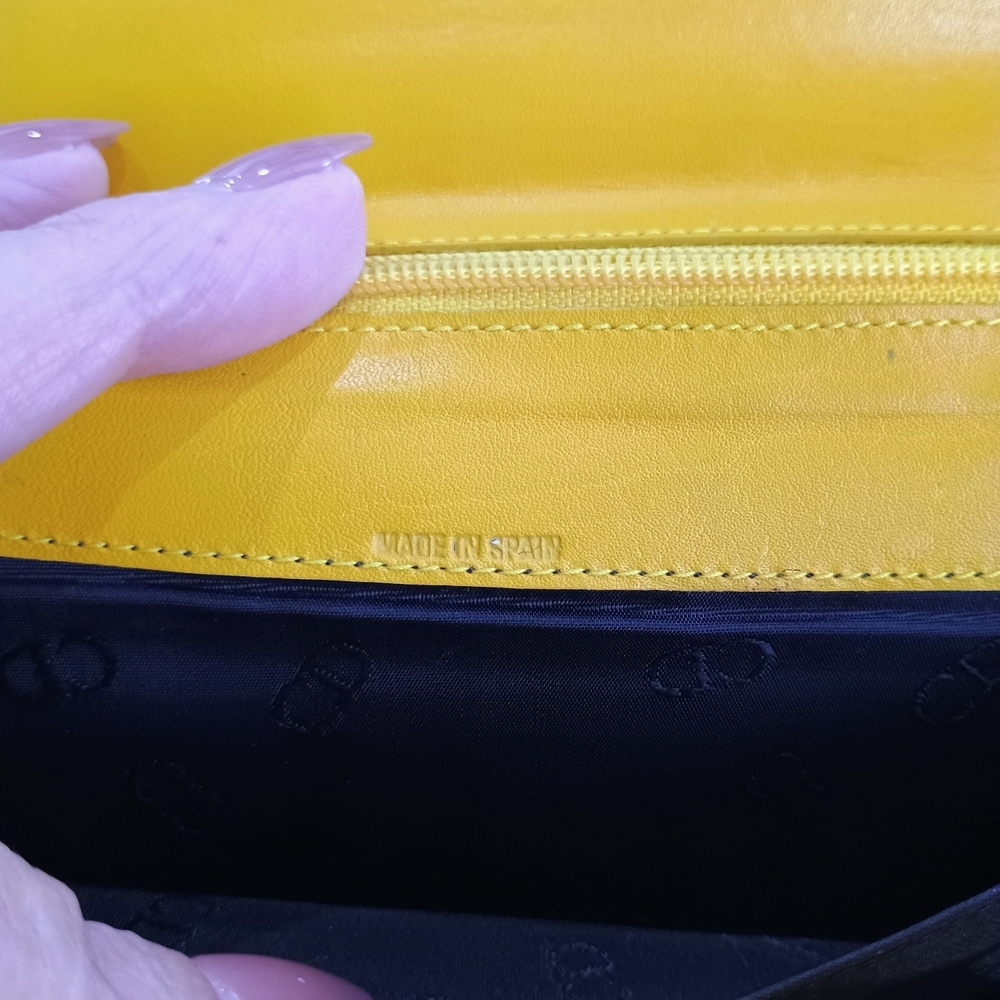 Dior Yellow Leather Clutch Small Wristlet - Picture 4 of 15